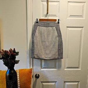 Banana Republic Black/White Pencil Skirt, Size 2